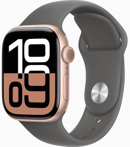 Apple Watch Series 10  GPS  46mm    Jet Black Aluminum Case with Black Sport Band  M/L  Renewed 