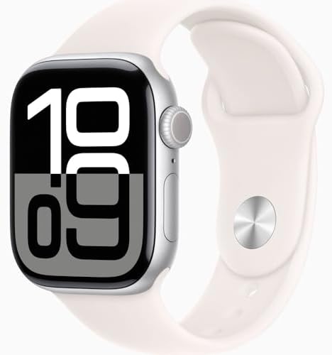 Apple Watch Series 10  GPS  46mm    Jet Black Aluminum Case with Black Sport Band  M/L  Renewed 