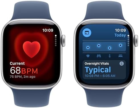 Apple Watch Series 10  GPS  46mm    Jet Black Aluminum Case with Black Sport Band  M/L  Renewed 