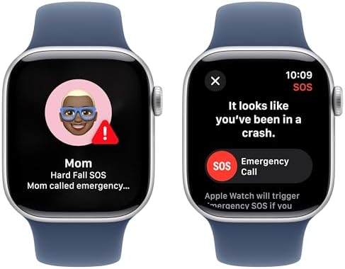 Apple Watch Series 10  GPS  46mm    Jet Black Aluminum Case with Black Sport Band  M/L  Renewed 