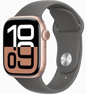 Apple Watch Series 10  GPS  46mm    Jet Black Aluminum Case with Black Sport Band  M/L  Renewed 