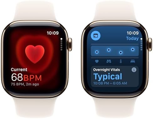 Apple Watch Series 10  GPS  46mm    Jet Black Aluminum Case with Black Sport Band  M/L  Renewed 