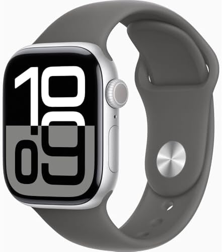 Apple Watch Series 10  GPS  46mm    Jet Black Aluminum Case with Black Sport Band  M/L  Renewed 