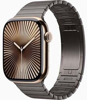 Apple Watch Series 10  GPS  46mm    Jet Black Aluminum Case with Black Sport Band  M/L  Renewed 