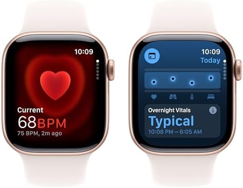 Apple Watch Series 10  GPS  42mm    Rose Gold Aluminum Case with Light Blush Sport Band  S/M  Renewed