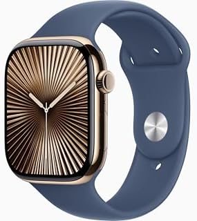Apple Watch Series 10  GPS  42mm    Rose Gold Aluminum Case with Light Blush Sport Band  S/M  Renewed