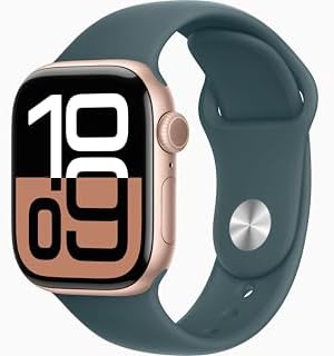 Apple Watch Series 10  GPS  42mm    Rose Gold Aluminum Case with Light Blush Sport Band  S/M  Renewed