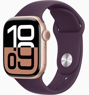 Apple Watch Series 10  GPS  42mm    Rose Gold Aluminum Case with Light Blush Sport Band  S/M  Renewed