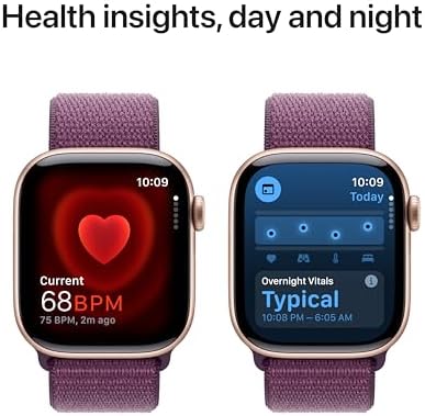 Apple Watch Series 10  GPS  42mm    Rose Gold Aluminum Case with Light Blush Sport Band  S/M  Renewed