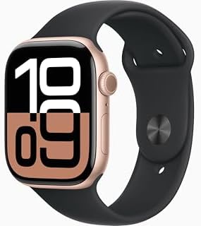 Apple Watch Series 10  GPS  42mm    Rose Gold Aluminum Case with Light Blush Sport Band  S/M  Renewed