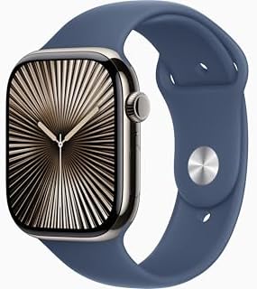 Apple Watch Series 10  GPS  42mm    Rose Gold Aluminum Case with Light Blush Sport Band  S/M  Renewed