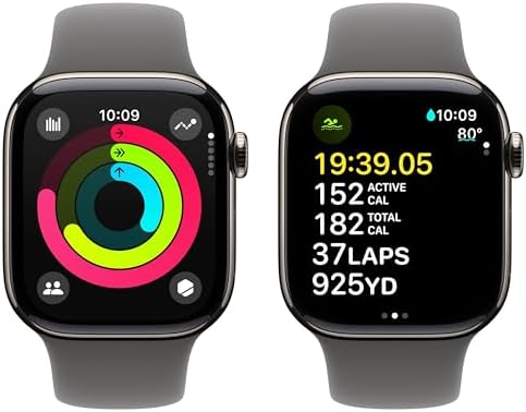 Apple Watch Series 10  GPS  42mm    Rose Gold Aluminum Case with Light Blush Sport Band  S/M  Renewed