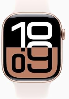 Apple Watch Series 10  GPS  42mm    Rose Gold Aluminum Case with Light Blush Sport Band  S/M  Renewed