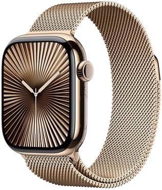 Apple Watch Series 10  GPS  42mm    Rose Gold Aluminum Case with Light Blush Sport Band  S/M  Renewed