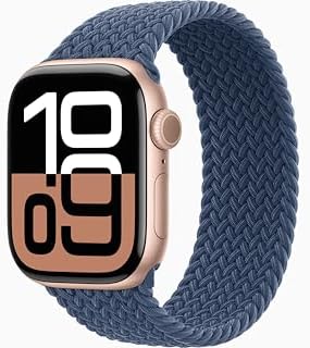 Apple Watch Series 10  GPS  42mm    Rose Gold Aluminum Case with Light Blush Sport Band  S/M  Renewed