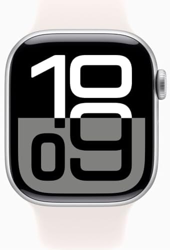 Apple Watch Series 10  GPS  42mm    Rose Gold Aluminum Case with Light Blush Sport Band  S/M  Renewed