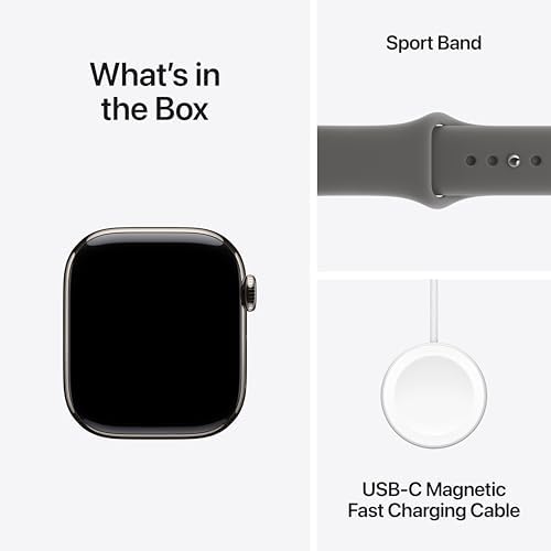 Apple Watch Series 11  GPS 46mm  Smartwatch with Jet Black Aluminum Case with Black Sport Band   M/L  Sleep Score  Fitness Tracker  Health Monitoring  Always On Display  Water Resistant