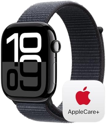 Apple Watch Series 10  GPS 46mm case  Smartwatch with Jet Black Aluminum Case with Black Sport Band   M/L  Fitness Tracker  ECG App  Always On Retina Display  Water Resistant