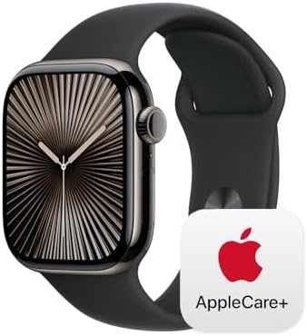 Apple Watch Series 10  GPS 46mm case  Smartwatch with Jet Black Aluminum Case with Black Sport Band   M/L  Fitness Tracker  ECG App  Always On Retina Display  Water Resistant