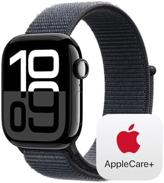 Apple Watch Series 10  GPS 46mm case  Smartwatch with Jet Black Aluminum Case with Black Sport Band   M/L  Fitness Tracker  ECG App  Always On Retina Display  Water Resistant