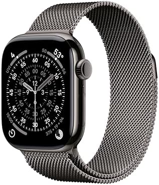 Apple Watch Series 11  GPS   Cellular 46mm  Smartwatch with Space Gray Aluminum Case with Black Sport Band   M/L  Sleep Score  Fitness Tracker  Health Monitoring  Always On Display  Water Resistant