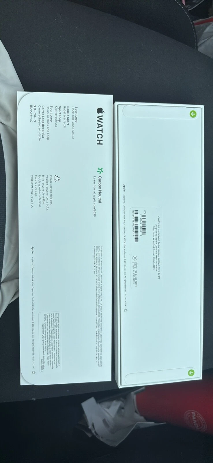 Apple Watch Series 10  GPS  46mm Case w Ink Sport Loop Jet Black MWWR3LW/A 2024