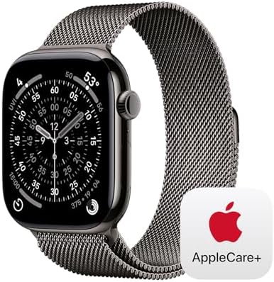 Apple Reloj inteligente Serie 11 [GPS + celular de 1.81 pulgadas] con caja de aluminio negro azabache con correa deportiva negra, M/L. Puntuación de sueño, rastreador de fitness, monitoreo de salud, pantalla siempre encendida, resistente al agua