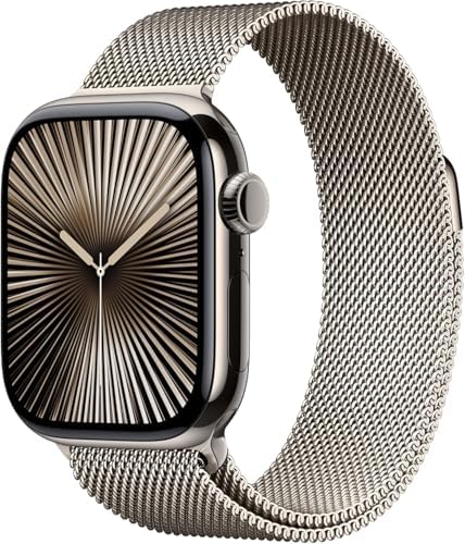 Apple Watch Series 10  GPS   Cellular 46mm case  Smartwatch with Slate Titanium Case with Black Sport Band   M/L  Fitness Tracker  ECG App  Always On Retina Display  Water Resistant  Renewed 