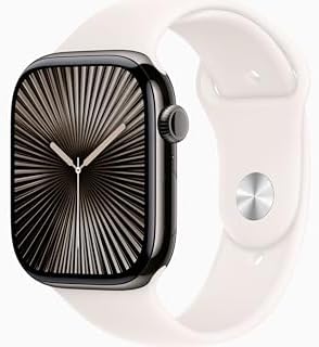 Apple Watch Series 10  GPS   Cellular 46mm case  Smartwatch with Slate Titanium Case with Black Sport Band   M/L  Fitness Tracker  ECG App  Always On Retina Display  Water Resistant  Renewed 