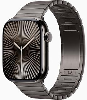 Apple Watch Series 10  GPS   Cellular 46mm case  Smartwatch with Slate Titanium Case with Black Sport Band   M/L  Fitness Tracker  ECG App  Always On Retina Display  Water Resistant  Renewed 