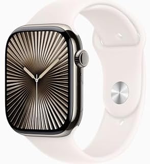 Apple Watch Series 10  GPS   Cellular 46mm case  Smartwatch with Slate Titanium Case with Black Sport Band   M/L  Fitness Tracker  ECG App  Always On Retina Display  Water Resistant  Renewed 