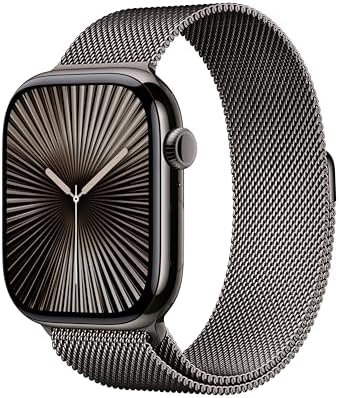 Apple Watch Series 10  GPS 46mm case  Smartwatch with Jet Black Aluminum Case with Black Sport Band   M/L  Fitness Tracker  ECG App  Always On Retina Display  Water Resistant