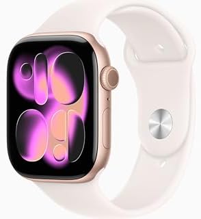 Apple Watch Series 11  GPS   Cellular  46mm  Rose Gold Aluminum Case with Light Blush Sport Band  M/L  Renewed 
