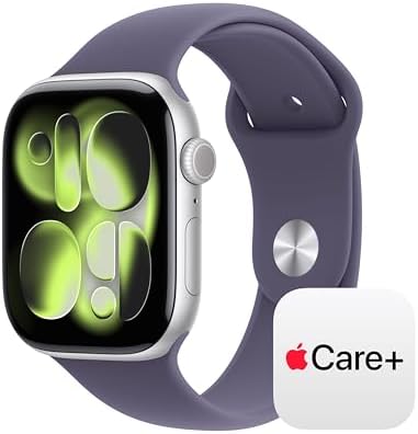 Apple Watch Series 11  GPS 42mm  Smartwatch with Rose Gold Aluminum Case with Light Blush Sport Band   S/M  Sleep Score  Fitness Tracker  Health Monitoring  Always On Display  Water Resistant