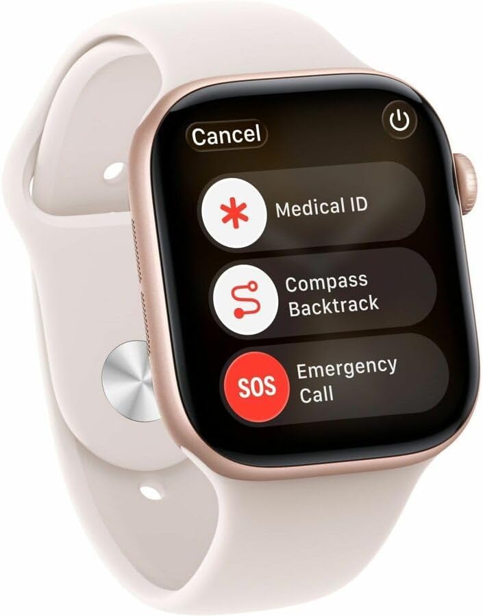 Apple Watch Series 11  GPS 46mm  Smartwatch with Rose Gold Aluminum Case with Light Blush Sport Band   S/M  Sleep Score  Fitness Tracker  Health Monitoring  Always On Display  Water Resistant