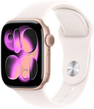 Apple Watch Series 11  GPS   Cellular 46mm  Smartwatch with Rose Gold Aluminum Case w Light Blush Sport Band   M/L  Sleep Score  Fitness Tracker  Health Monitoring  Always On Display  Water Resistant