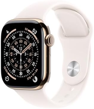 Apple Watch Series 11  GPS   Cellular 46mm  Smartwatch with Rose Gold Aluminum Case w Light Blush Sport Band   M/L  Sleep Score  Fitness Tracker  Health Monitoring  Always On Display  Water Resistant