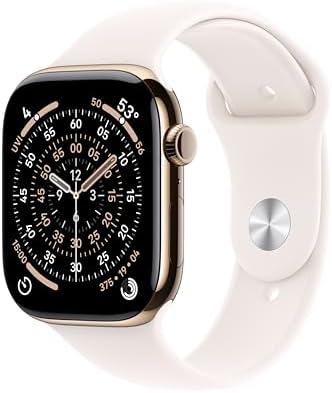 Apple Watch Series 11  GPS   Cellular 46mm  Smartwatch with Rose Gold Aluminum Case w Light Blush Sport Band   M/L  Sleep Score  Fitness Tracker  Health Monitoring  Always On Display  Water Resistant