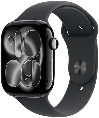 Apple Watch Series 11  GPS 42mm  Smartwatch with Rose Gold Aluminum Case with Light Blush Sport Band   S/M  Sleep Score  Fitness Tracker  Health Monitoring  Always On Display  Water Resistant