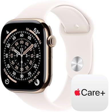 Apple Watch Series 11  GPS 42mm  Smartwatch with Rose Gold Aluminum Case with Light Blush Sport Band   S/M  Sleep Score  Fitness Tracker  Health Monitoring  Always On Display  Water Resistant