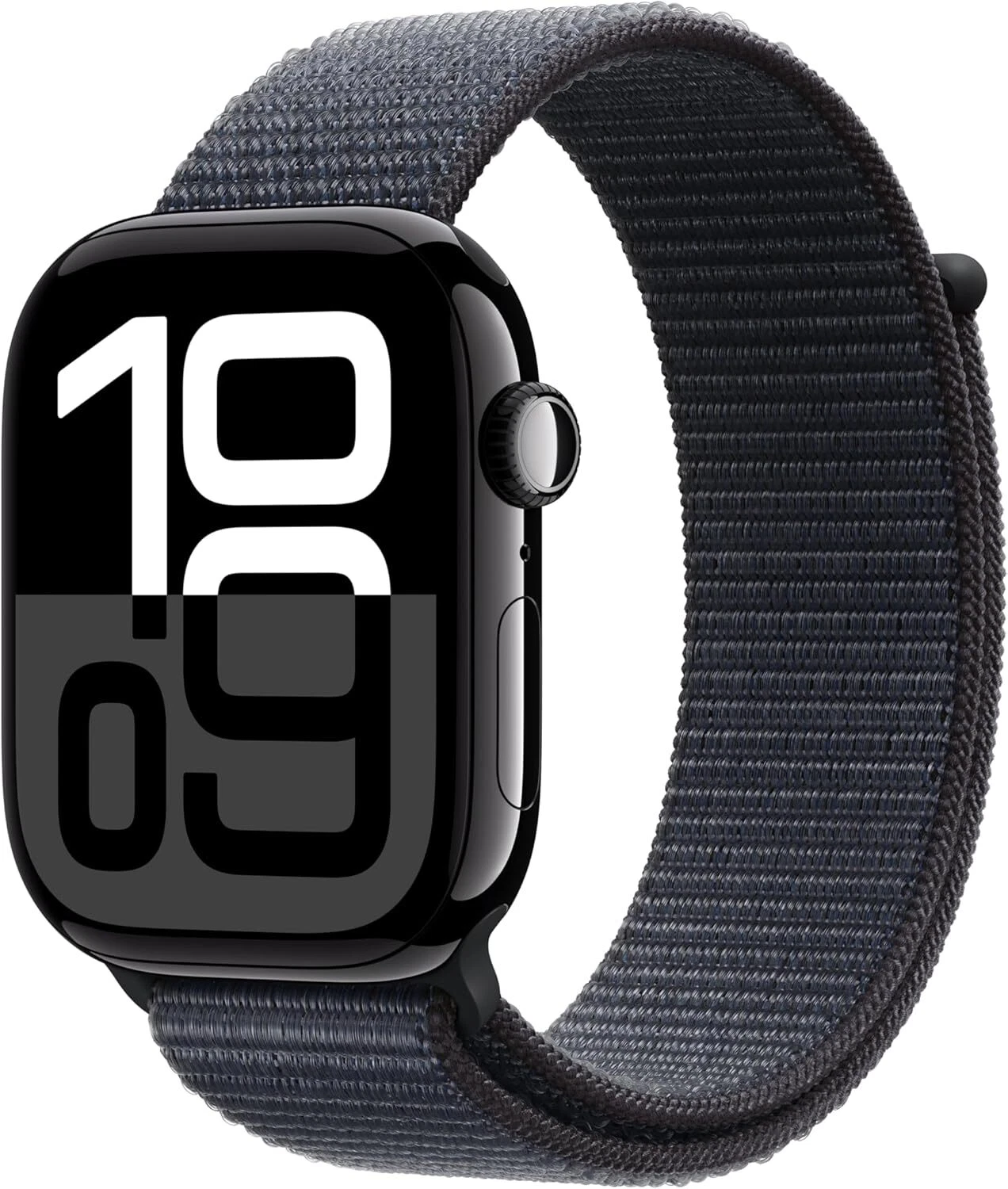 Apple Watch Series 10 46mm GPS Jet Black w/ Ink Sport Loop MWWR3LW/A