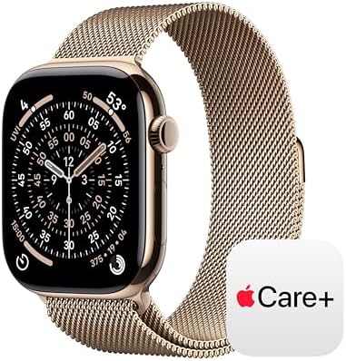 Apple Watch Series 11  GPS   Cellular 42mm  Smartwatch with Rose Gold Aluminum Case w Light Blush Sport Band   S/M  Sleep Score  Fitness Tracker  Health Monitoring  Always On Display  Water Resistant