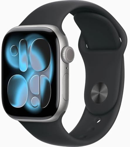 Apple Watch Series 11  GPS   Cellular  46mm  Slate Titanium Case with Black Sport Band  M/L  Renewed 