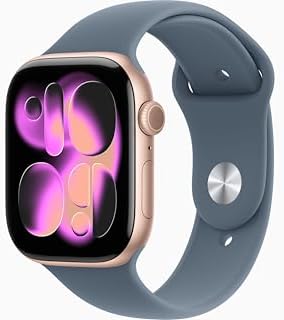 Apple Watch Series 11  GPS   Cellular  46mm  Slate Titanium Case with Black Sport Band  M/L  Renewed 