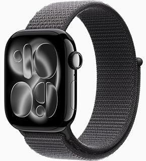 Apple Watch Series 11  GPS   Cellular  46mm  Slate Titanium Case with Black Sport Band  M/L  Renewed 