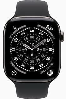 Apple Watch Series 11  GPS   Cellular  46mm  Slate Titanium Case with Black Sport Band  M/L  Renewed 