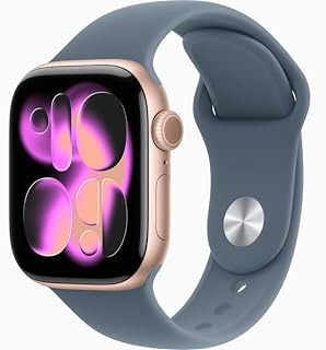 Apple Watch Series 11  GPS   Cellular  46mm  Slate Titanium Case with Black Sport Band  M/L  Renewed 
