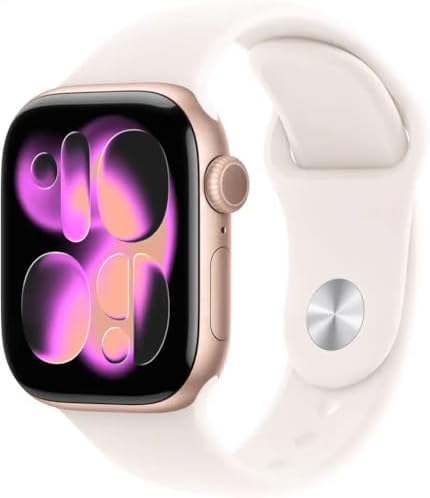 Apple Watch Series 11  GPS   Cellular  46mm  Slate Titanium Case with Black Sport Band  M/L  Renewed 