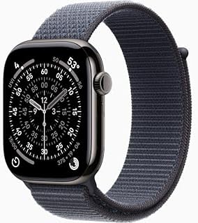 Apple Watch Series 11  GPS   Cellular  46mm  Slate Titanium Case with Black Sport Band  M/L  Renewed 