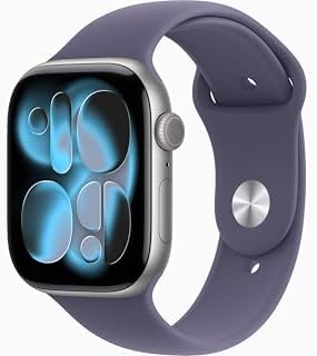 Apple Watch Series 11  GPS   Cellular  46mm  Slate Titanium Case with Black Sport Band  M/L  Renewed 
